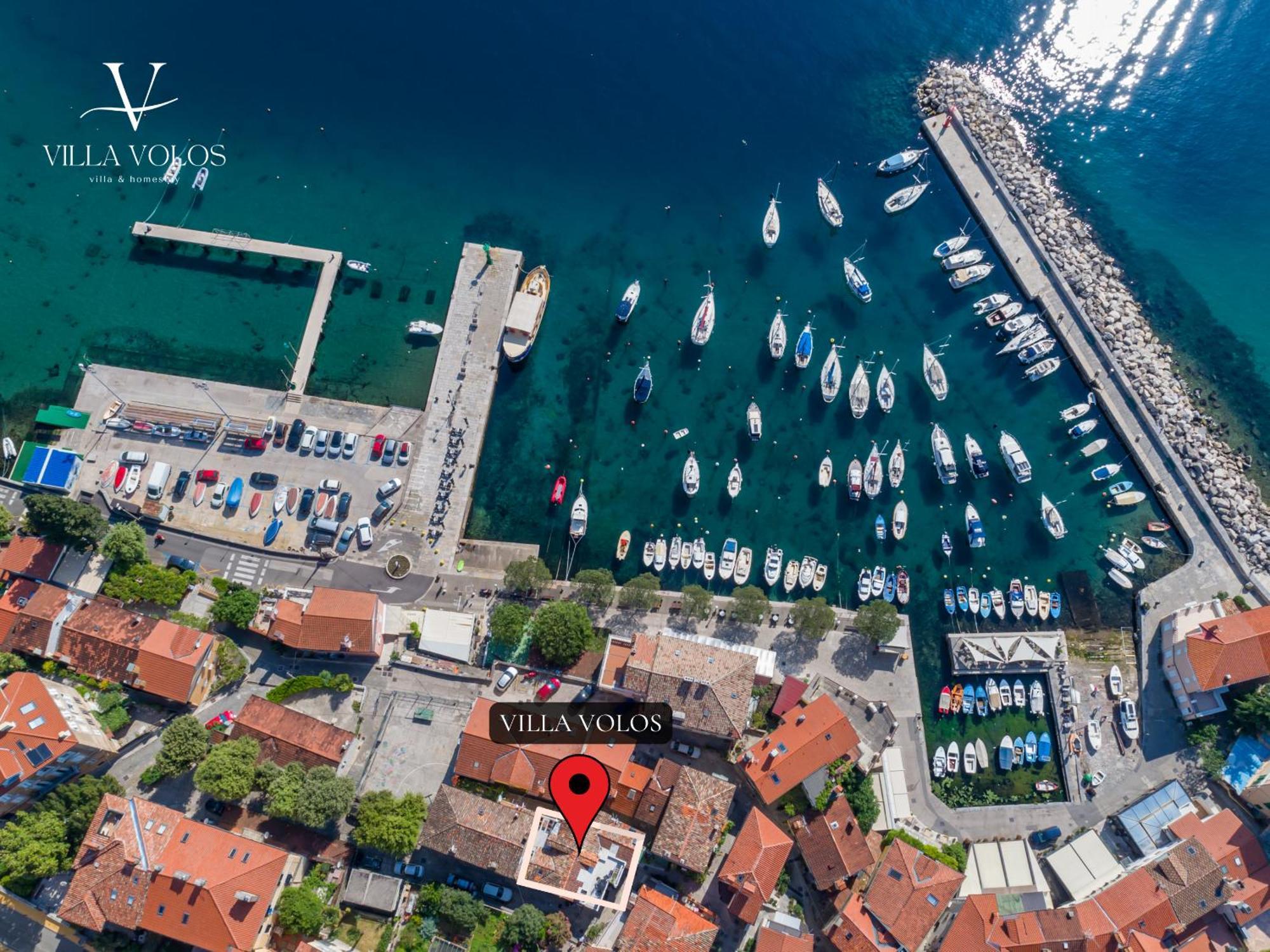 Villa Volos Apartment Karmen With Roof Terrace, Sea View, Free Private Parking Opatija Exterior foto